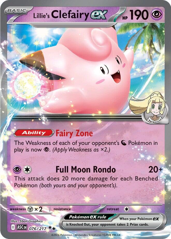 Lillie's Clefairy ex (076/217) [Mega Evolution: Ascended Heroes] | Cracking-Singles