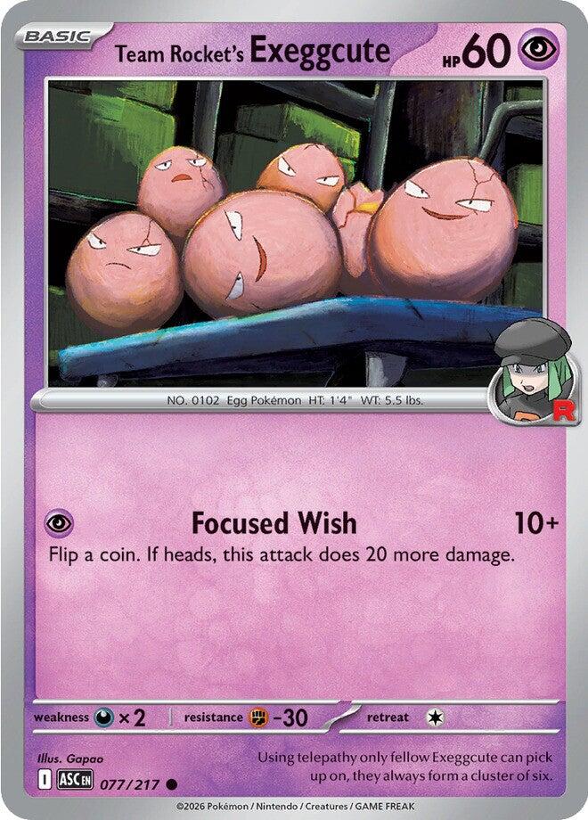 Team Rocket's Exeggcute (077/217) [Mega Evolution: Ascended Heroes] | Cracking-Singles