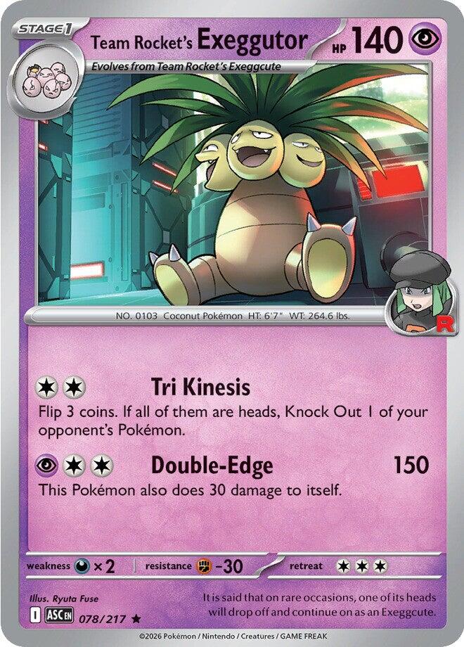 Team Rocket's Exeggutor (078/217) [Mega Evolution: Ascended Heroes] | Cracking-Singles