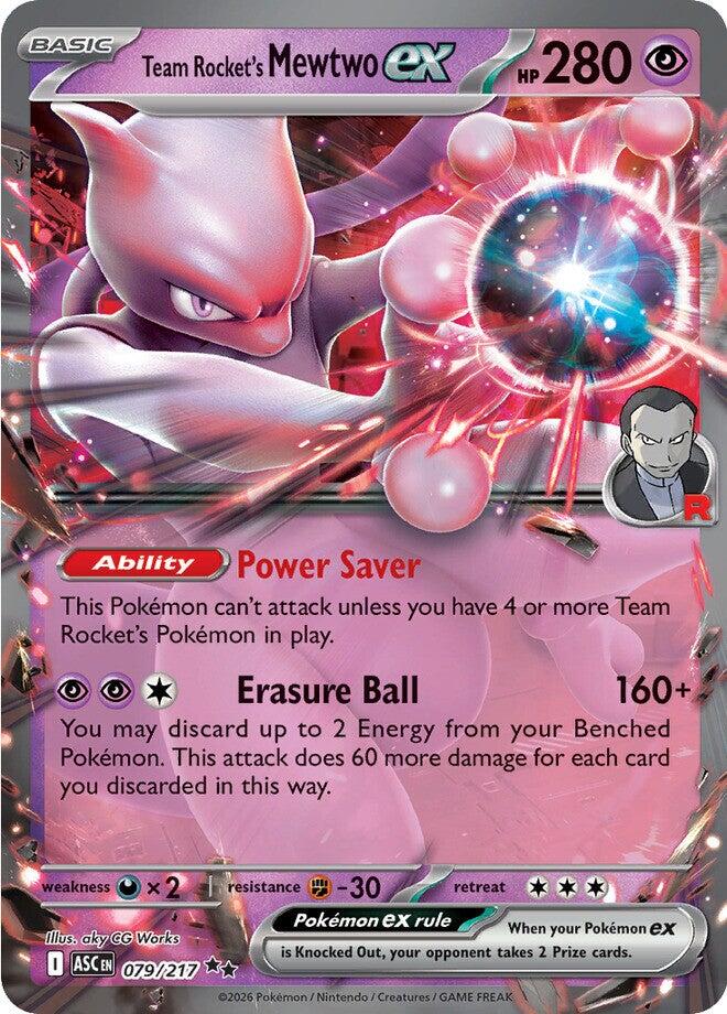 Team Rocket's Mewtwo ex (079/217) [Mega Evolution: Ascended Heroes] | Cracking-Singles