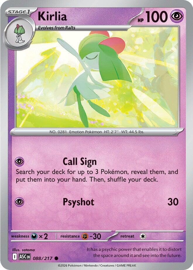 Kirlia (088/217) [Mega Evolution: Ascended Heroes] | Cracking-Singles