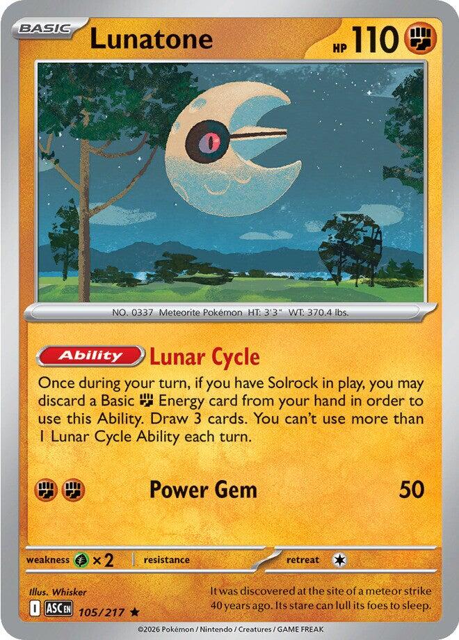 Lunatone (105/217) [Mega Evolution: Ascended Heroes] | Cracking-Singles