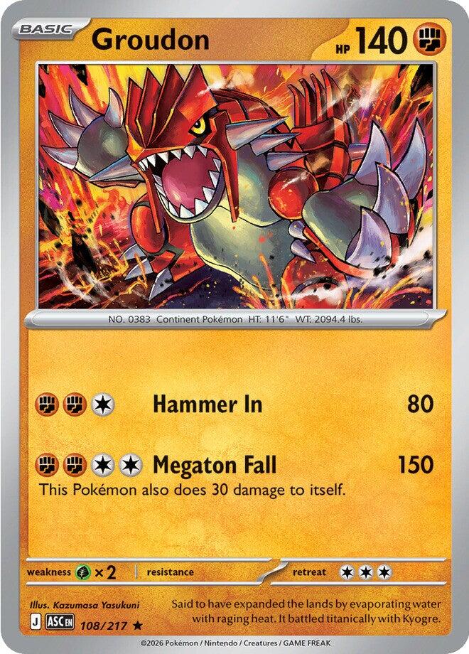 Groudon (108/217) [Mega Evolution: Ascended Heroes] | Cracking-Singles