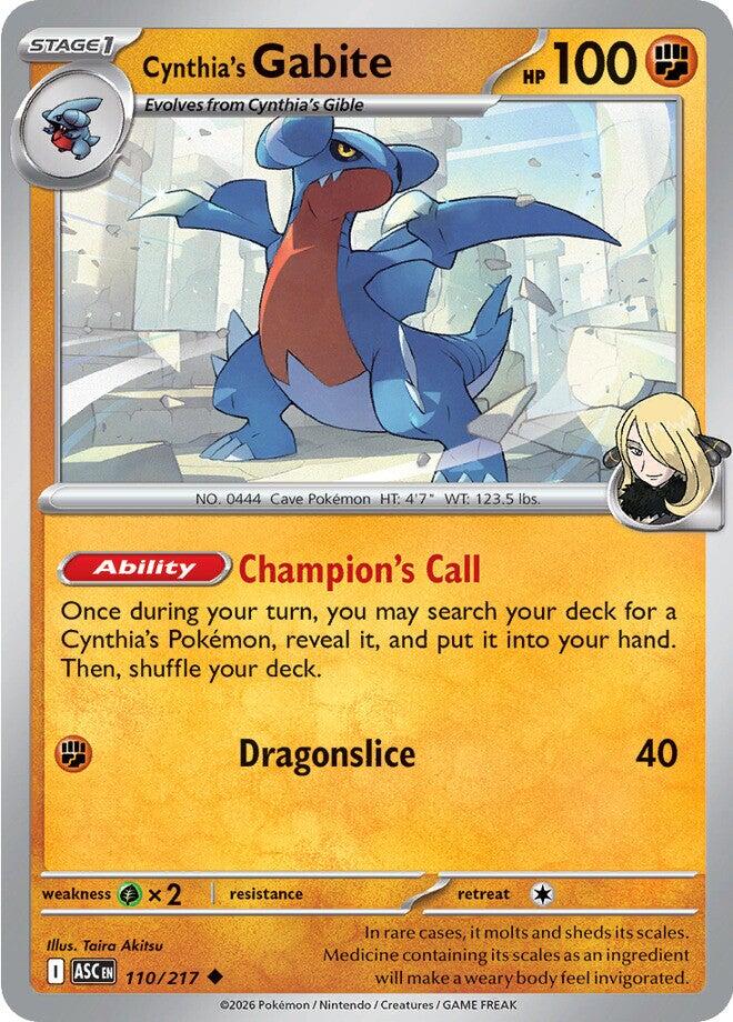 Cynthia's Gabite (110/217) [Mega Evolution: Ascended Heroes] | Cracking-Singles