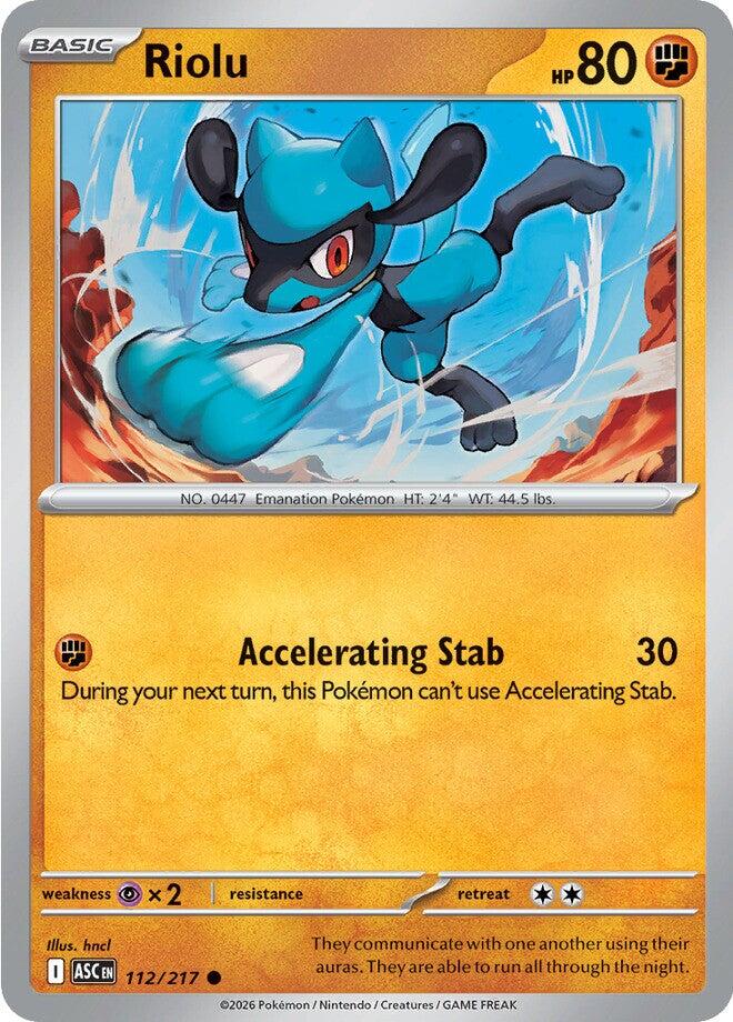 Riolu (112/217) [Mega Evolution: Ascended Heroes] | Cracking-Singles