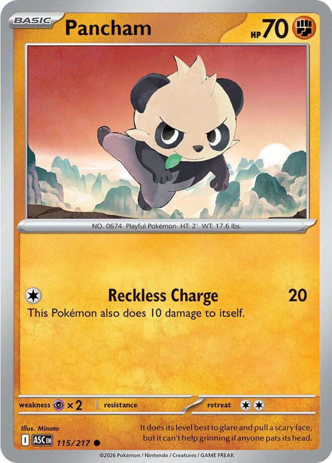 Pancham (115/217) [Mega Evolution: Ascended Heroes] | Cracking-Singles