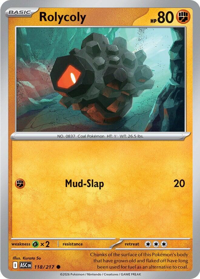 Rolycoly (118/217) [Mega Evolution: Ascended Heroes] | Cracking-Singles