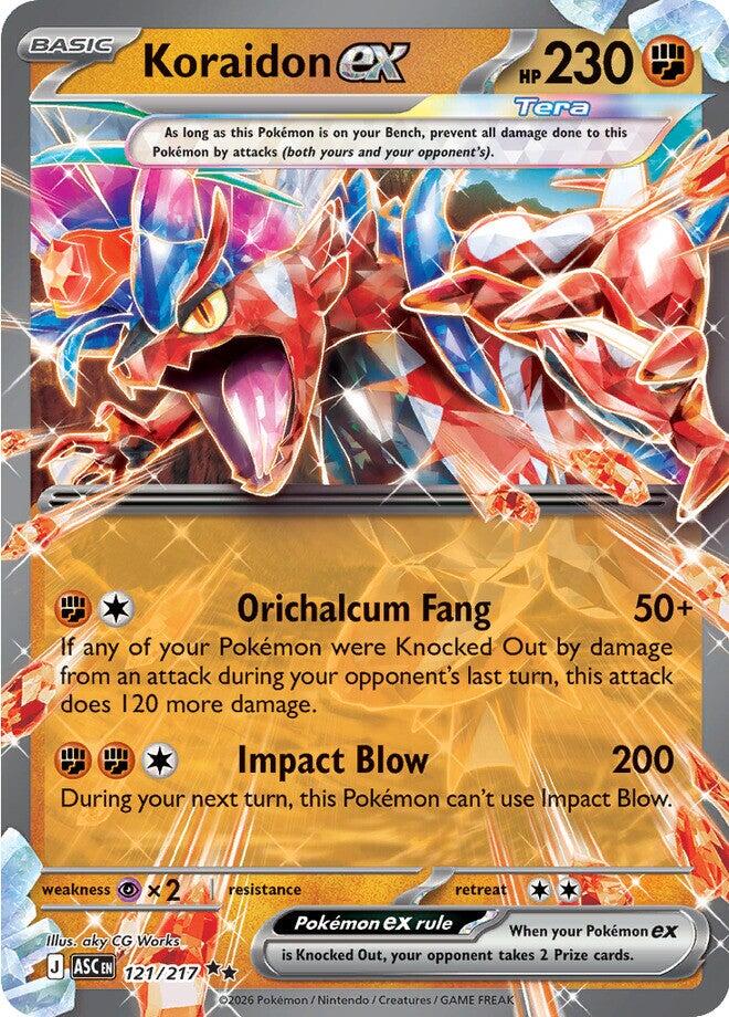 Koraidon ex (121/217) [Mega Evolution: Ascended Heroes] | Cracking-Singles