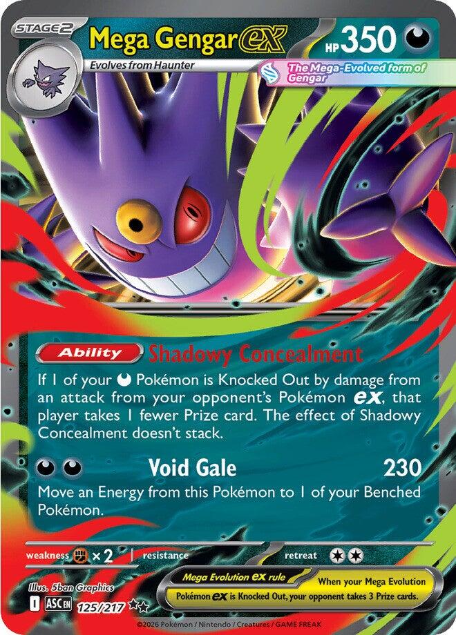 Mega Gengar ex (125/217) [Mega Evolution: Ascended Heroes] | Cracking-Singles