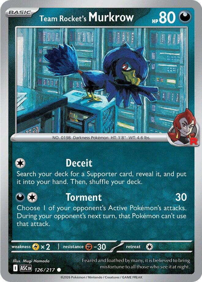 Team Rocket's Murkrow (126/217) [Mega Evolution: Ascended Heroes] | Cracking-Singles