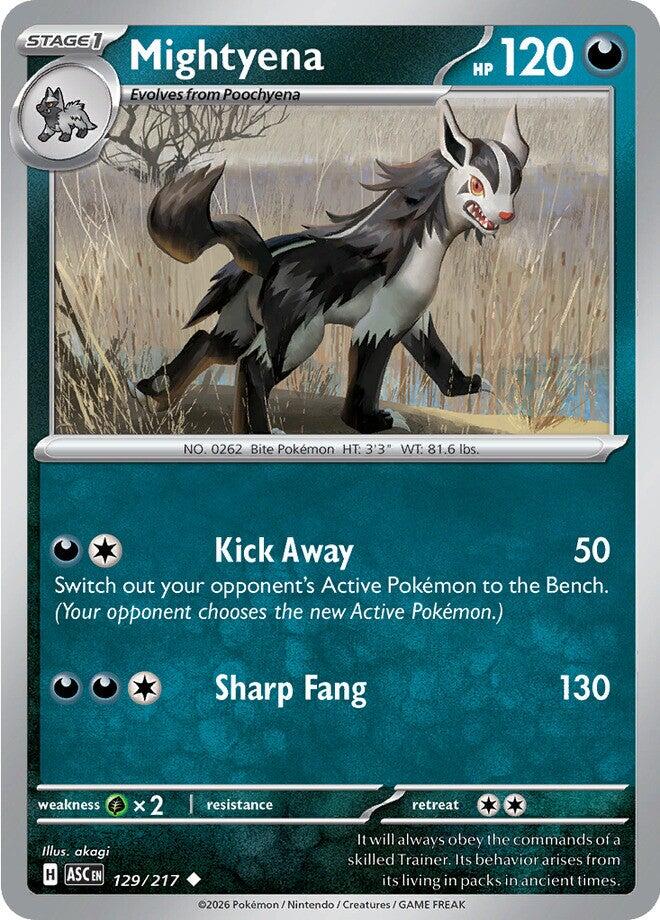Mightyena (129/217) [Mega Evolution: Ascended Heroes] | Cracking-Singles