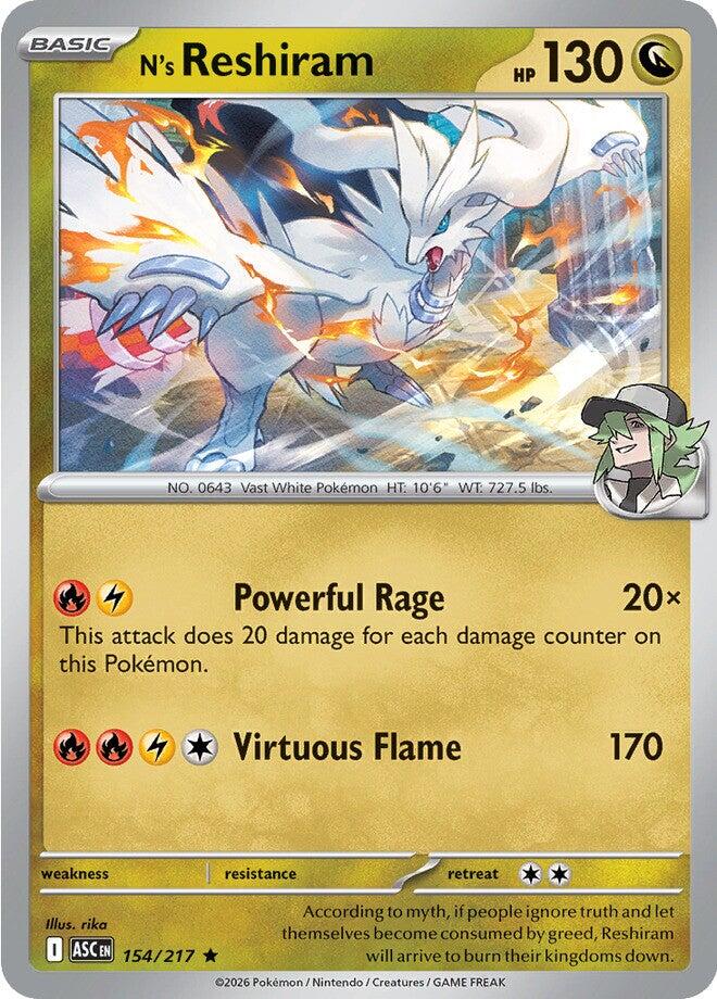 N's Reshiram (154/217) [Mega Evolution: Ascended Heroes] | Cracking-Singles