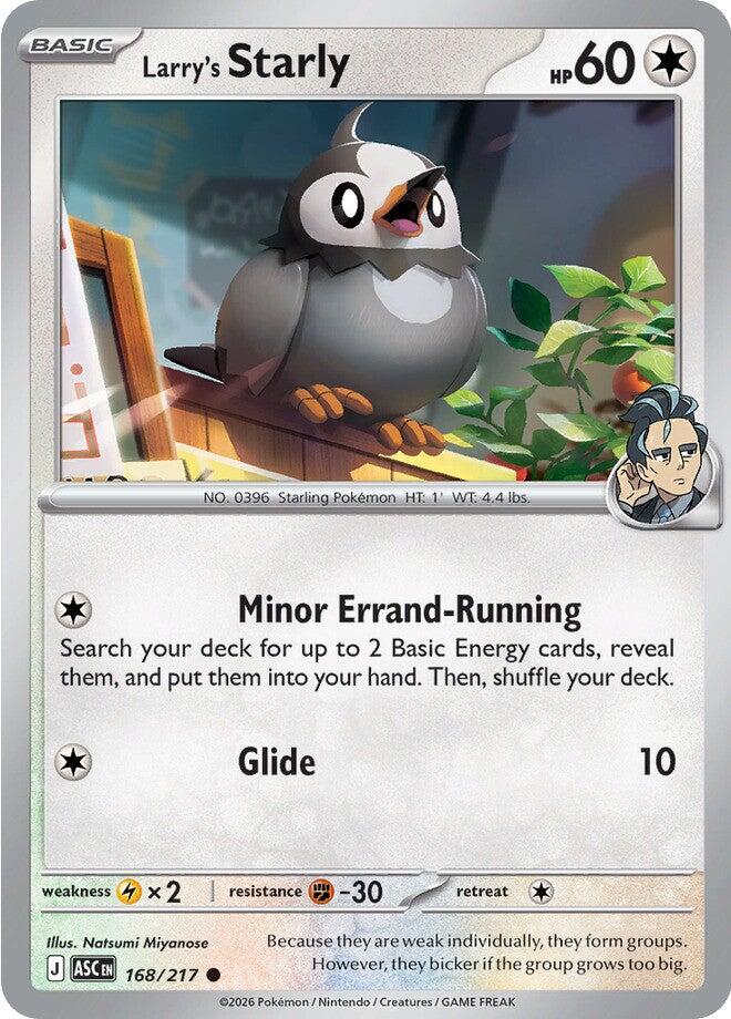 Larry's Starly (168/217) [Mega Evolution: Ascended Heroes] | Cracking-Singles