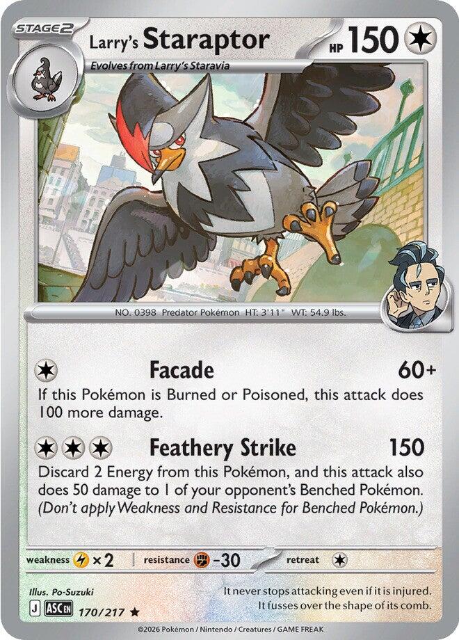 Larry's Staraptor (170/217) [Mega Evolution: Ascended Heroes] | Cracking-Singles
