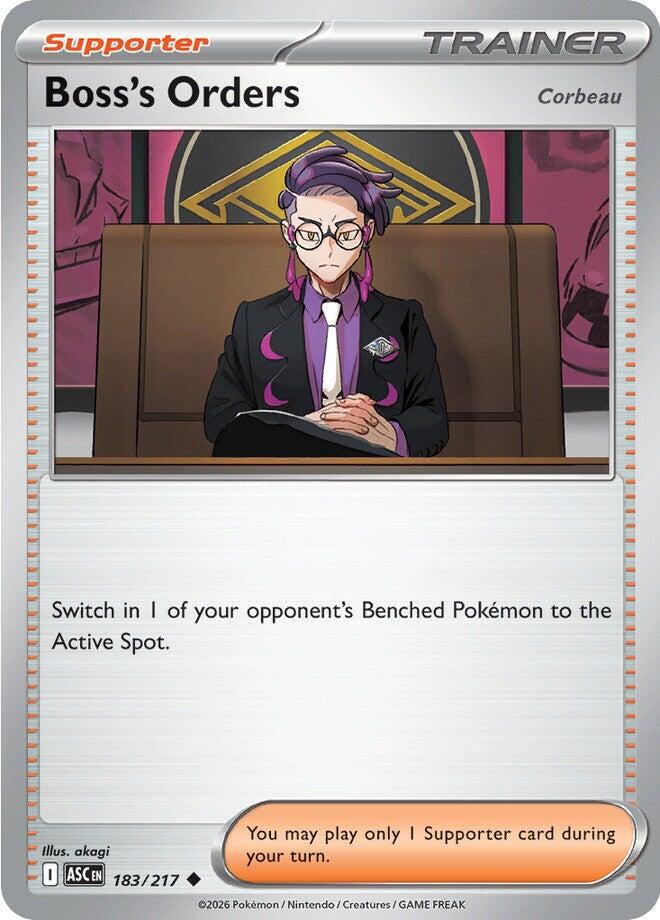 Boss's Orders [Corbeau] - 183/217 [Mega Evolution: Ascended Heroes] | Cracking-Singles