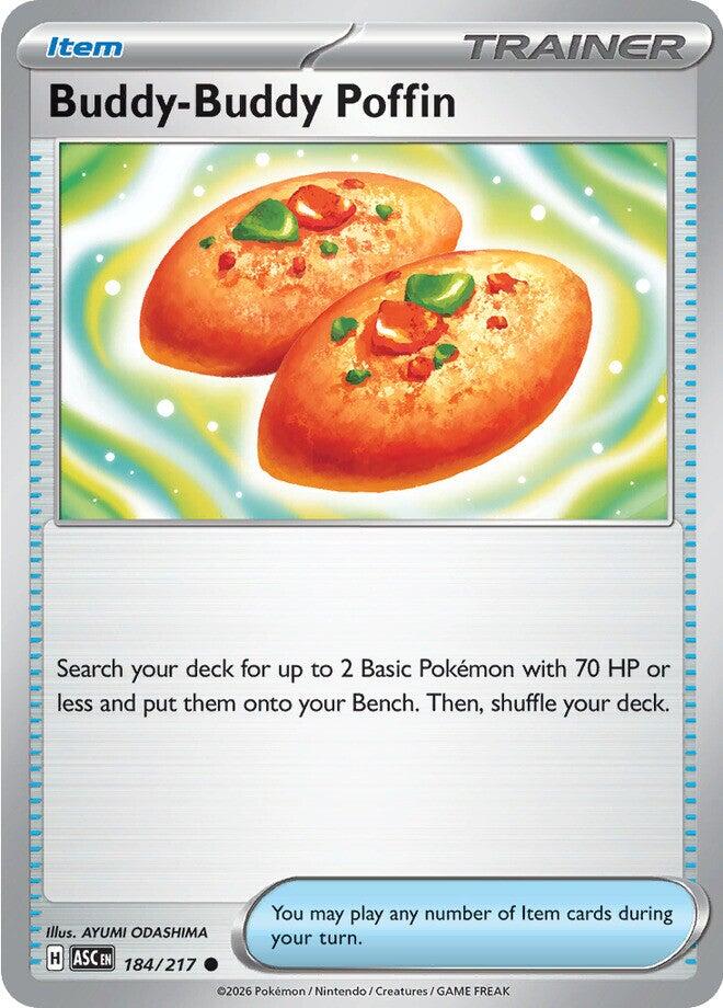 Buddy-Buddy Poffin (184/217) [Mega Evolution: Ascended Heroes] | Cracking-Singles