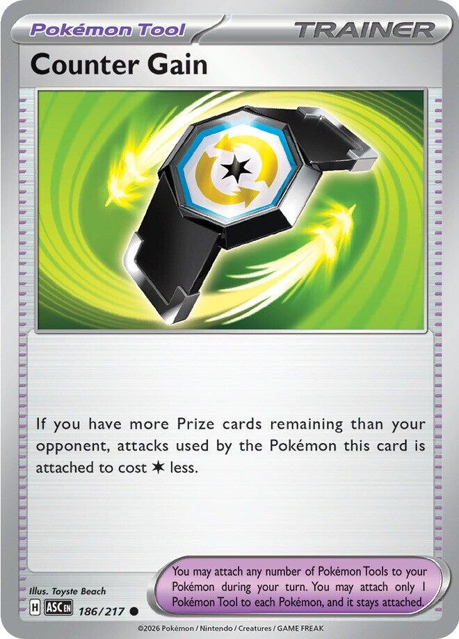 Counter Gain (186/217) (Reverse Holo) [Mega Evolution: Ascended Heroes] | Cracking-Singles
