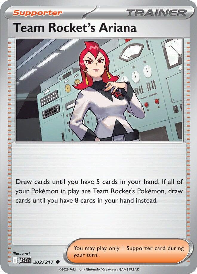 Team Rocket's Ariana (202/217) [Mega Evolution: Ascended Heroes] | Cracking-Singles