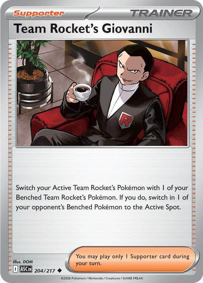 Team Rocket's Giovanni (204/217) [Mega Evolution: Ascended Heroes] | Cracking-Singles