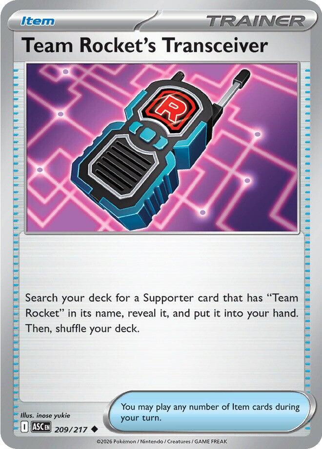 Team Rocket's Transceiver (209/217) [Mega Evolution: Ascended Heroes] | Cracking-Singles