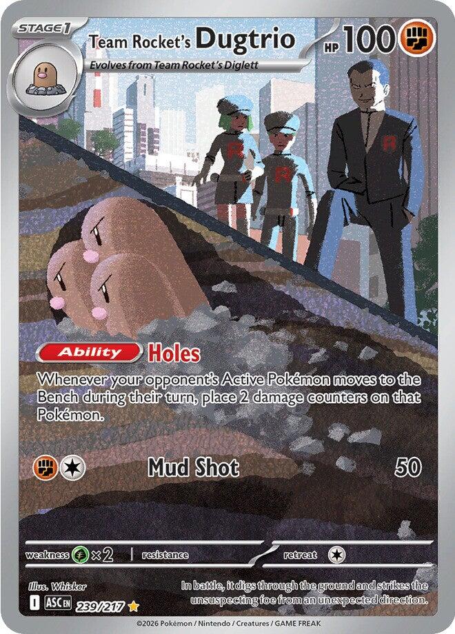 Team Rocket's Dugtrio (239/217) [Mega Evolution: Ascended Heroes] | Cracking-Singles