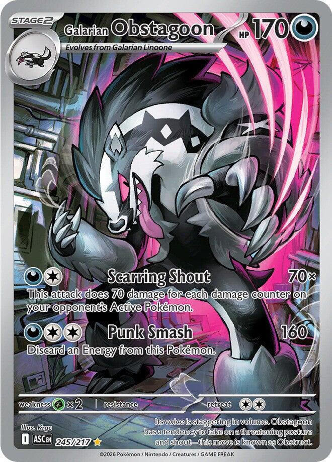 Galarian Obstagoon (245/217) [Mega Evolution: Ascended Heroes] | Cracking-Singles