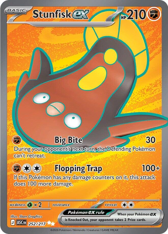 Stunfisk ex (252/217) [Mega Evolution: Ascended Heroes] | Cracking-Singles