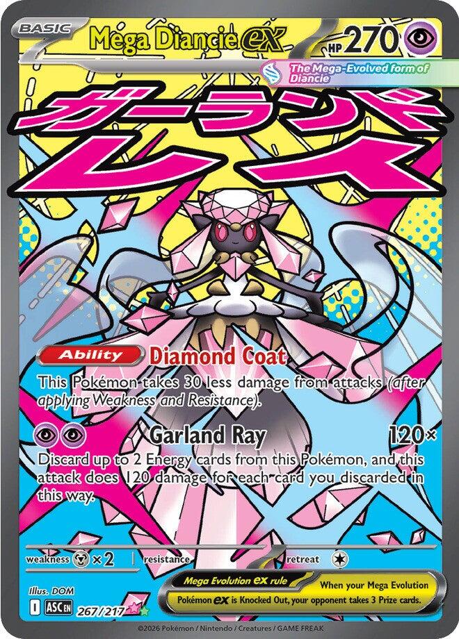 Mega Diancie ex (267/217) [Mega Evolution: Ascended Heroes] | Cracking-Singles