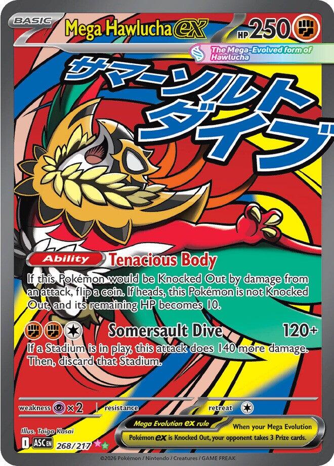 Mega Hawlucha ex (268/217) [Mega Evolution: Ascended Heroes] | Cracking-Singles