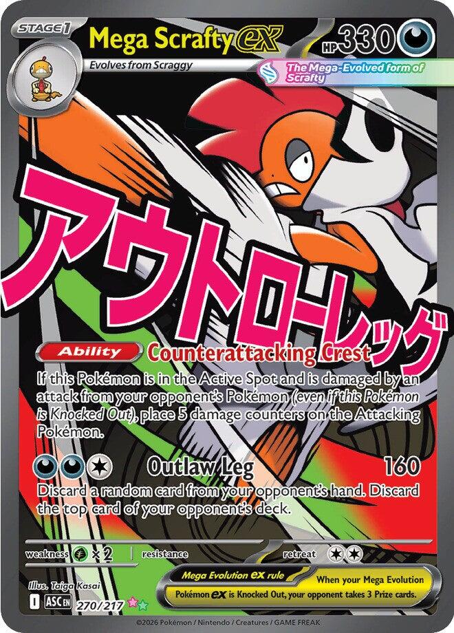 Mega Scrafty ex (270/217) [Mega Evolution: Ascended Heroes] | Cracking-Singles