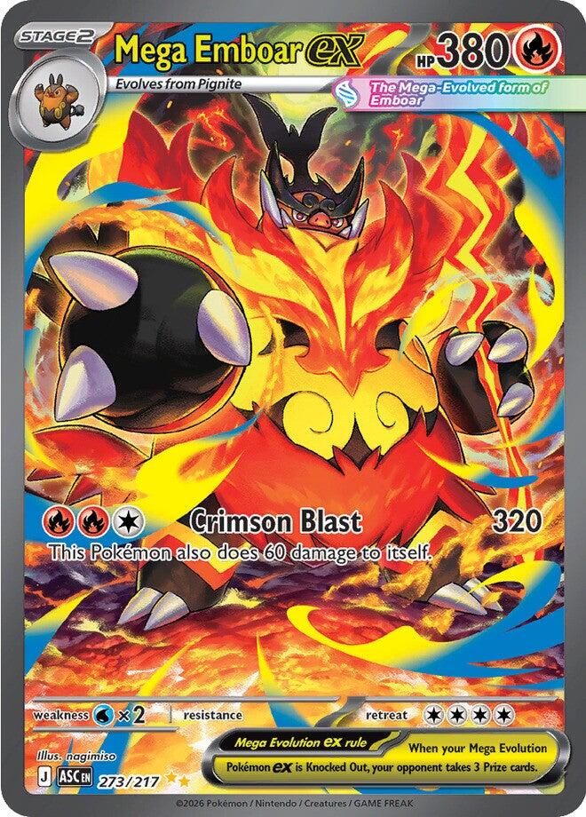 Mega Emboar ex (273/217) [Mega Evolution: Ascended Heroes] | Cracking-Singles
