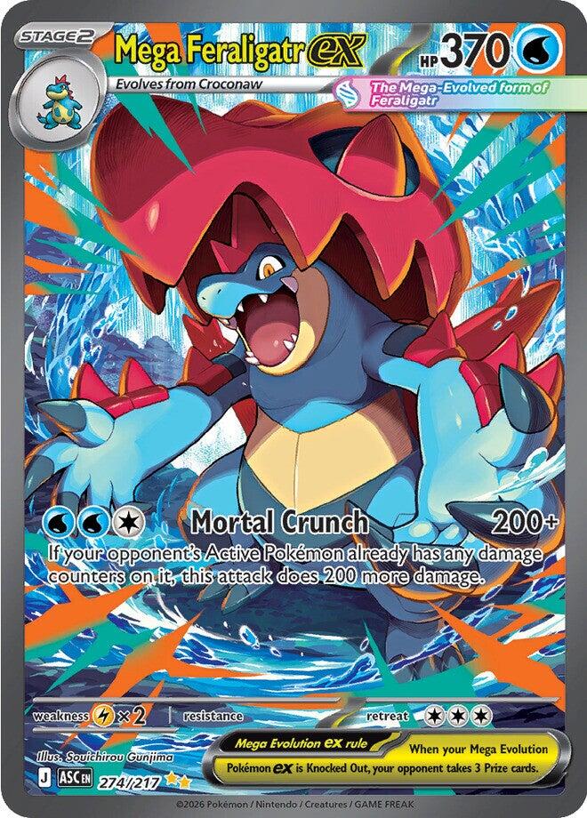 Mega Feraligatr ex (274/217) [Mega Evolution: Ascended Heroes] | Cracking-Singles