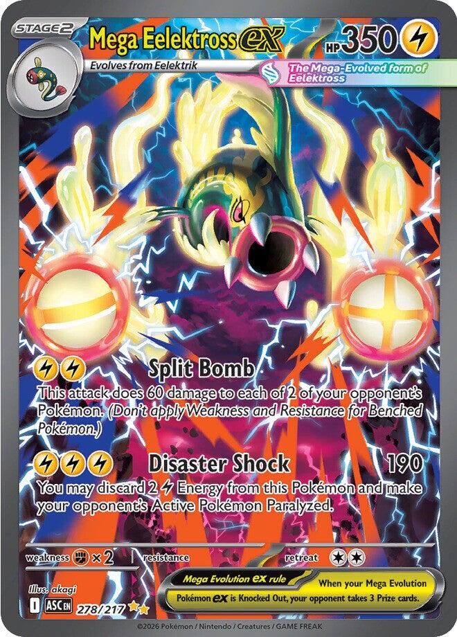 Mega Eelektross ex (278/217) [Mega Evolution: Ascended Heroes] | Cracking-Singles