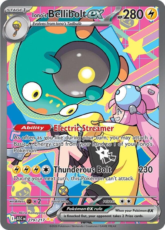 Iono's Bellibolt ex (279/217) [Mega Evolution: Ascended Heroes] | Cracking-Singles