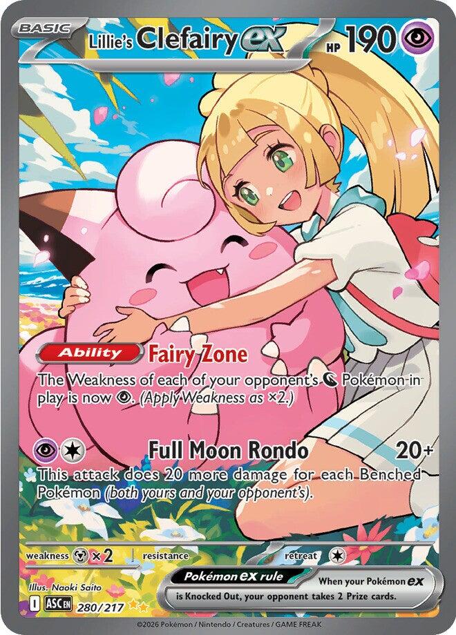 Lillie's Clefairy ex (280/217) [Mega Evolution: Ascended Heroes] | Cracking-Singles