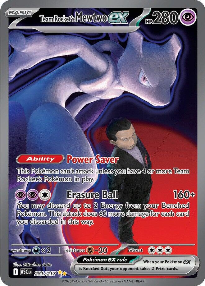 Team Rocket's Mewtwo ex (281/217) [Mega Evolution: Ascended Heroes] | Cracking-Singles