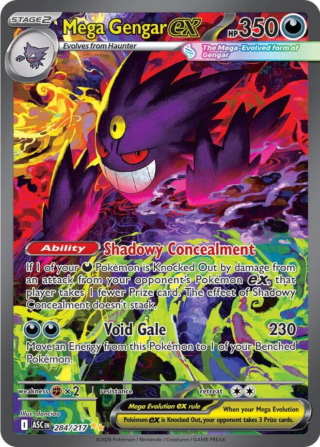 Mega Gengar ex (284/217) [Mega Evolution: Ascended Heroes] | Cracking-Singles