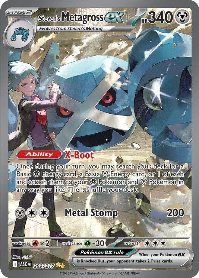 Steven's Metagross ex (289/217) [Mega Evolution: Ascended Heroes] | Cracking-Singles