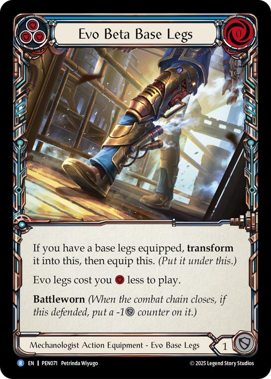 Evo Beta Base Legs (Blue) (Regular) [PEN071] (Compendium of Rathe) | Cracking-Singles