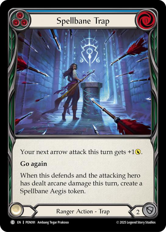Spellbane Trap (Blue) (Regular) [PEN091] (Compendium of Rathe) | Cracking-Singles