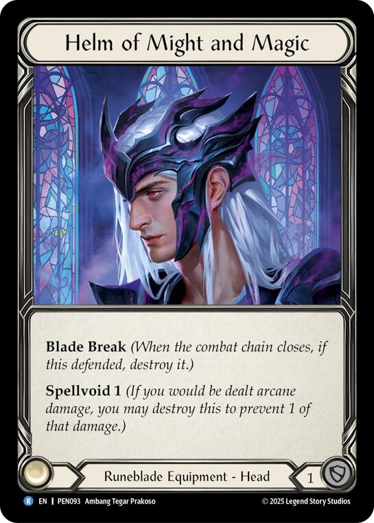 Helm Of Might And Magic [PEN093] (Compendium of Rathe)  Cold Foil | Cracking-Singles