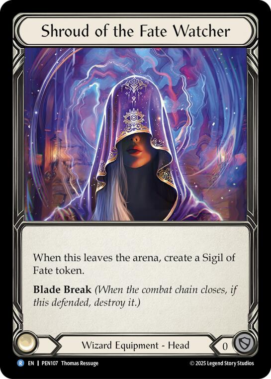 Shroud Of The Fate Watcher [PEN107] (Compendium of Rathe)  Cold Foil | Cracking-Singles