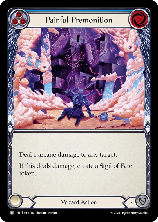 Painful Premonition (Blue) (Regular) [PEN116] (Compendium of Rathe) | Cracking-Singles
