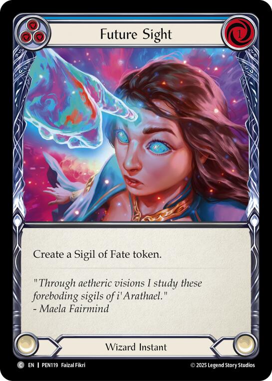 Future Sight (Blue) (Regular) [PEN119] (Compendium of Rathe) | Cracking-Singles