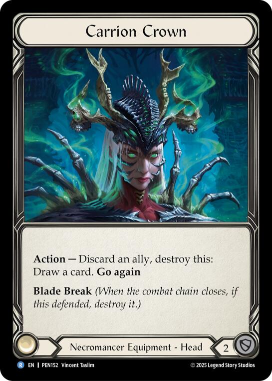 Carrion Crown [PEN152] (Compendium of Rathe)  Cold Foil | Cracking-Singles