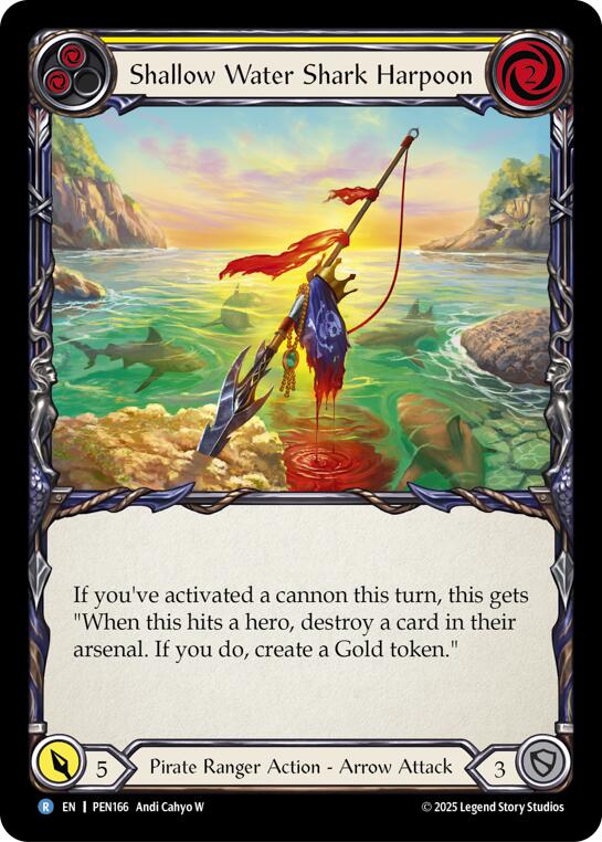 Shallow Water Shark Harpoon (Yellow) (Regular) [PEN166] (Compendium of Rathe) | Cracking-Singles