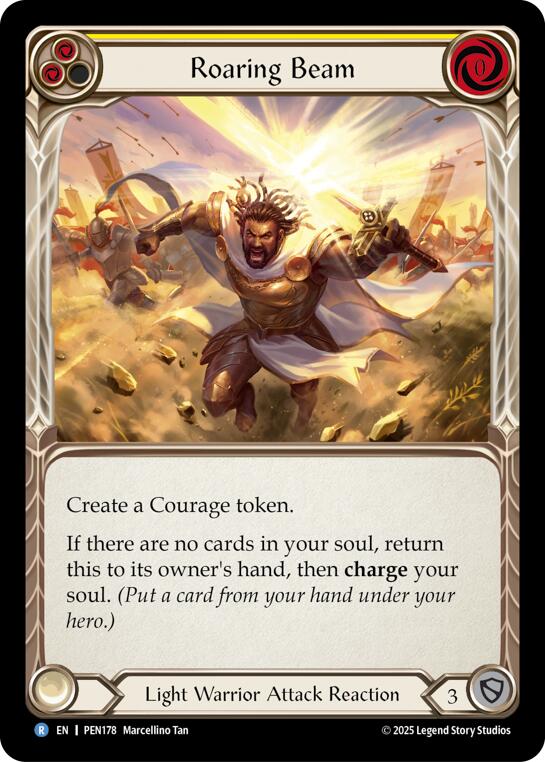 Roaring Beam (Yellow) (Regular) [PEN178] (Compendium of Rathe) | Cracking-Singles