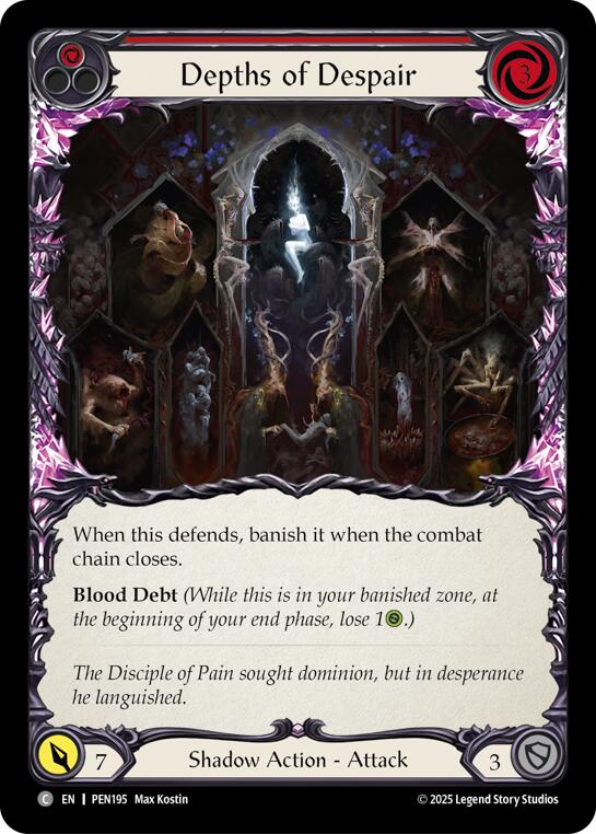 Depths Of Despair (Red) (Regular) [PEN195] (Compendium of Rathe) | Cracking-Singles