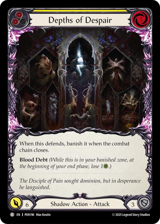 Depths Of Despair (Yellow) (Regular) [PEN196] (Compendium of Rathe) | Cracking-Singles