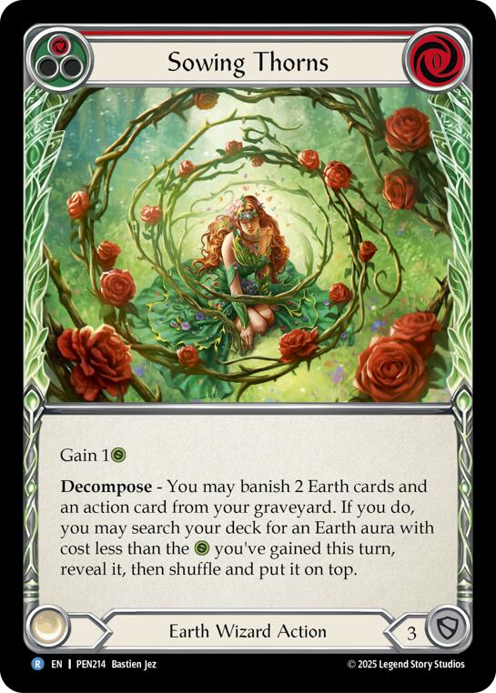 Sowing Thorns (Red) (Regular) [PEN214] (Compendium of Rathe) | Cracking-Singles